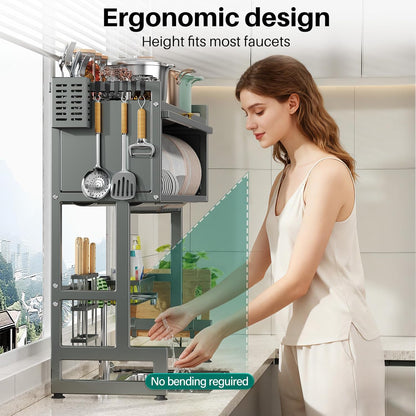 Over The Sink Dish Drying Rack