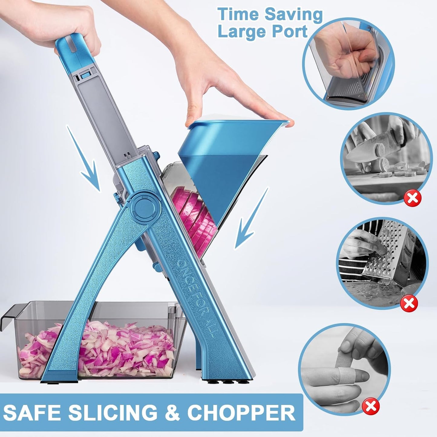 ONCE FOR ALL Safe Vegetable Slicer Plus