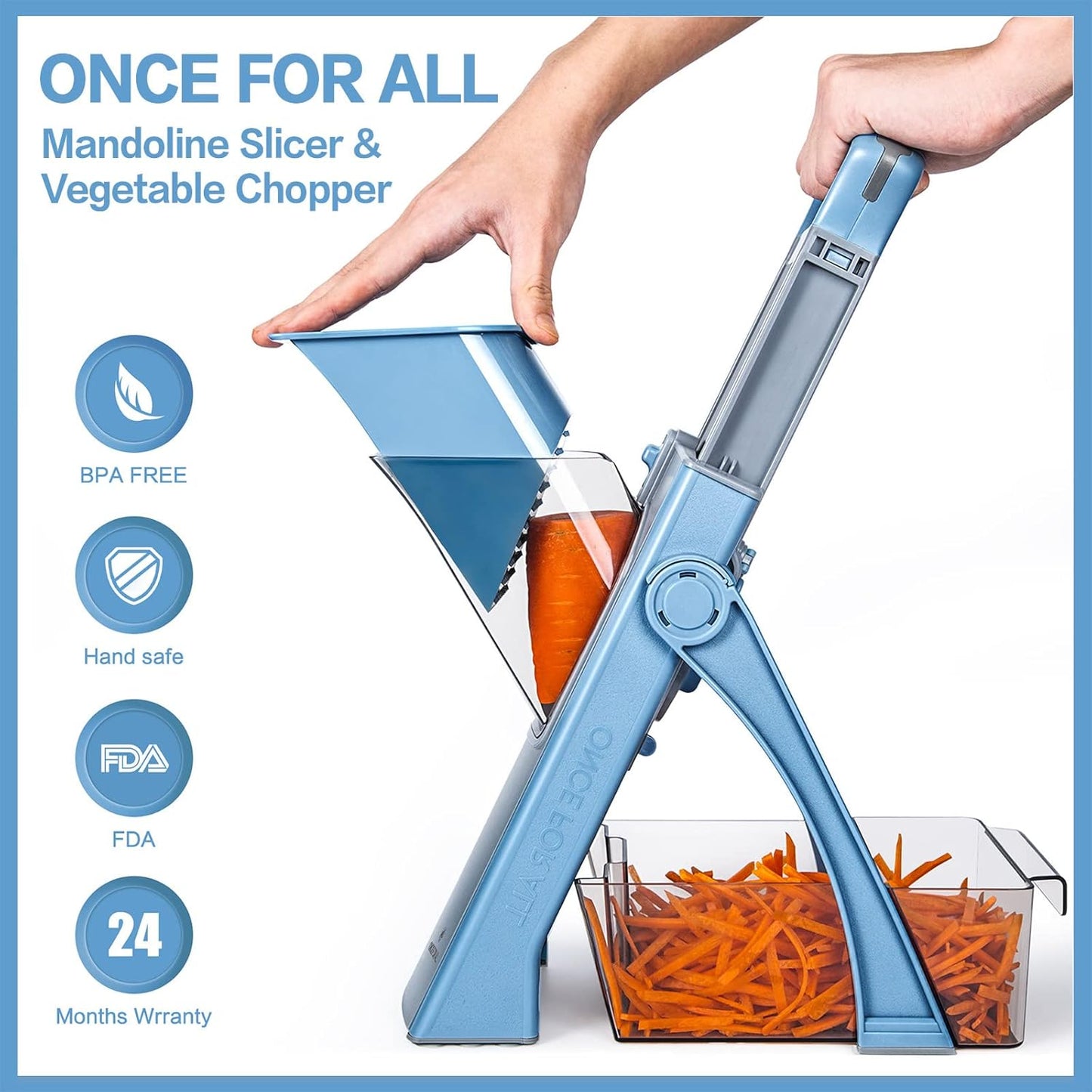 ONCE FOR ALL Safe Vegetable Slicer Plus