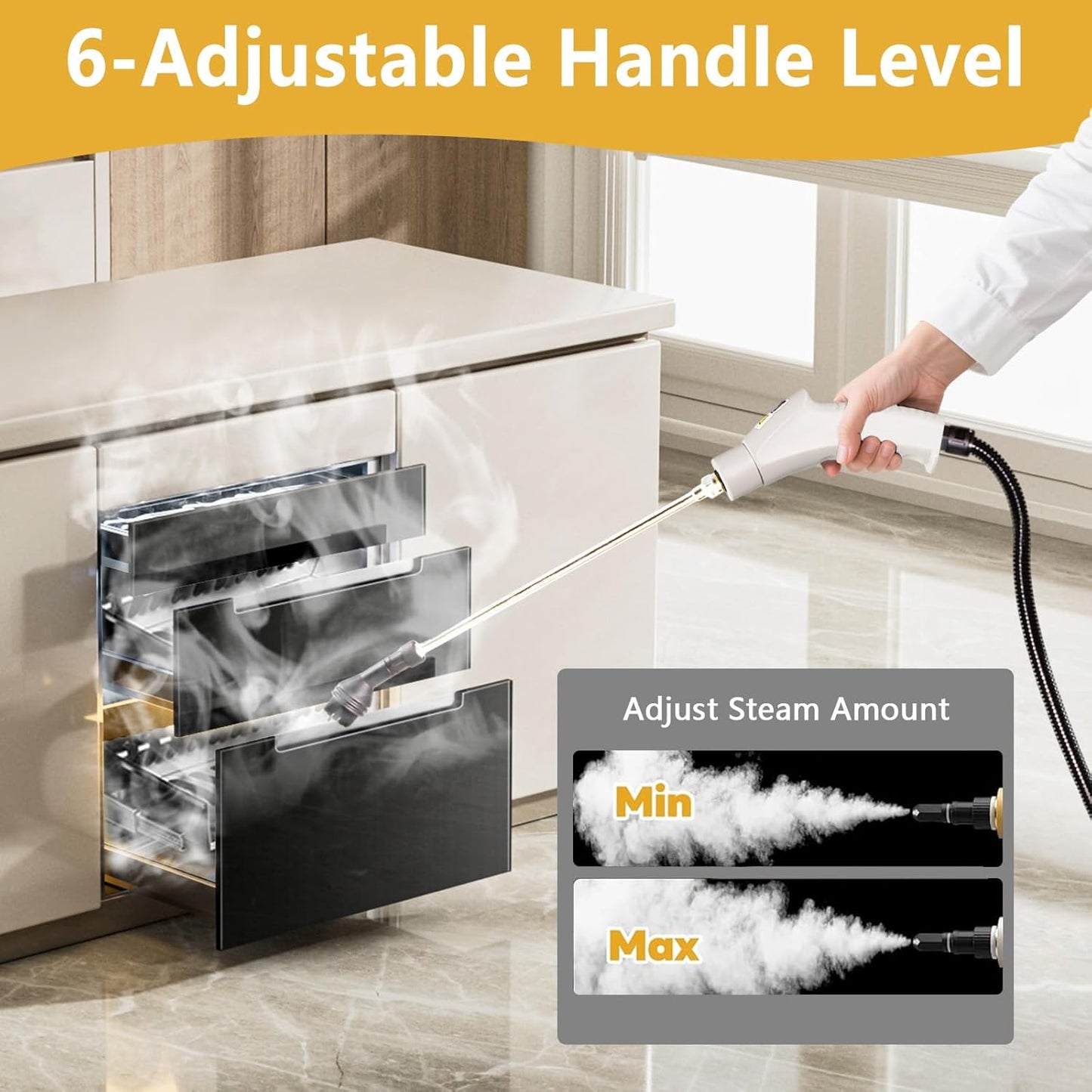 PureSteam Pro - Handheld Steam Cleaner