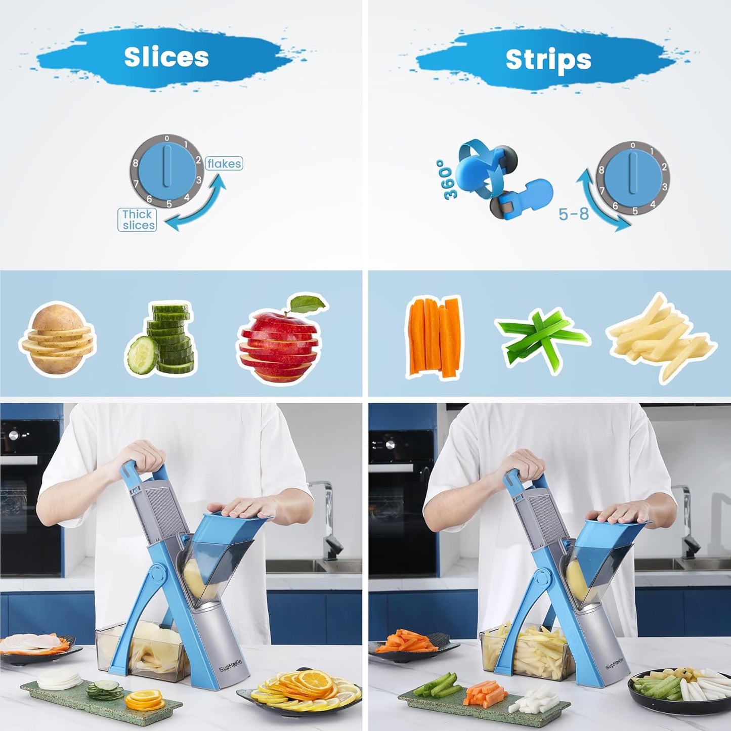 ONCE FOR ALL Safe Vegetable Slicer Plus