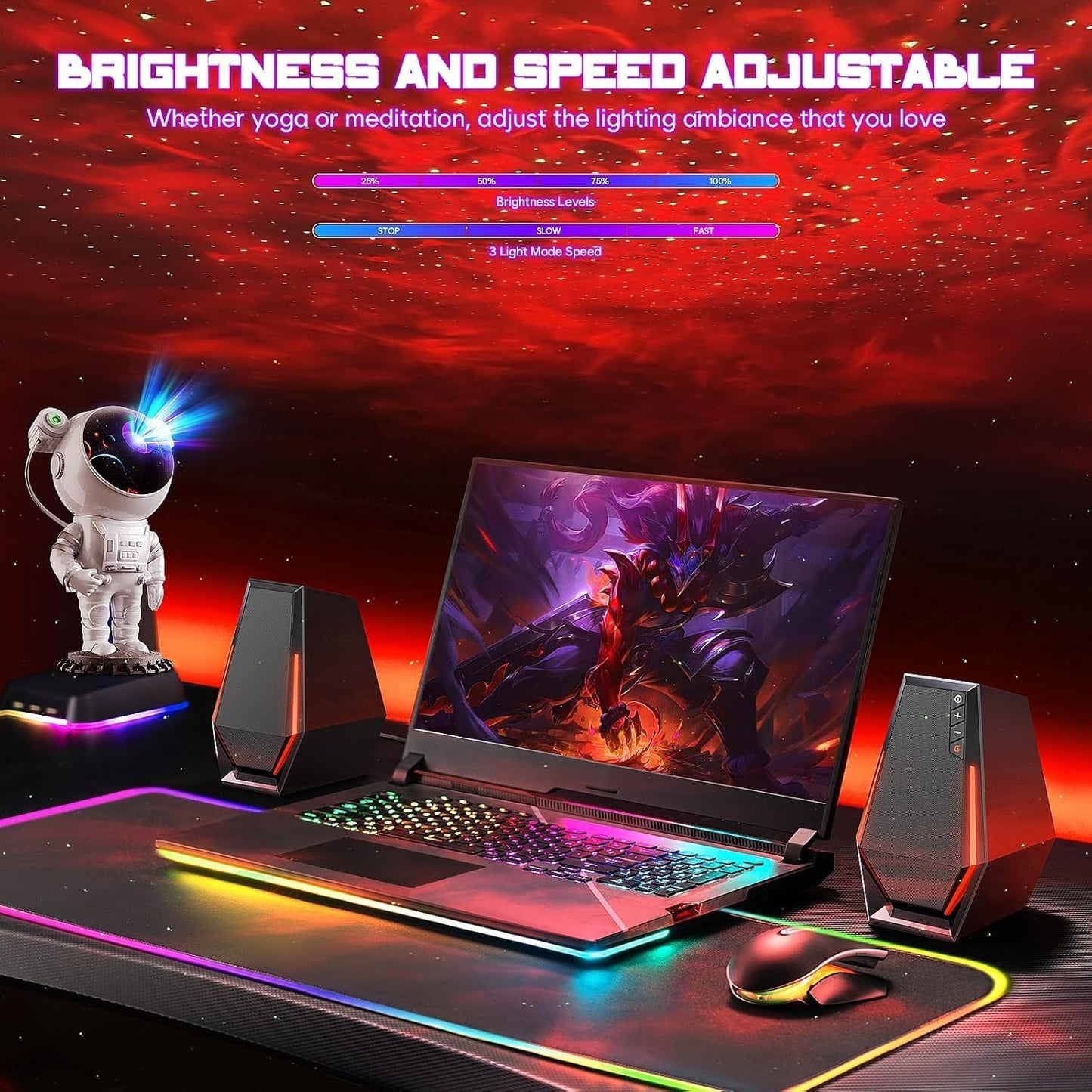 Astronaut Galaxy Projector Night Light