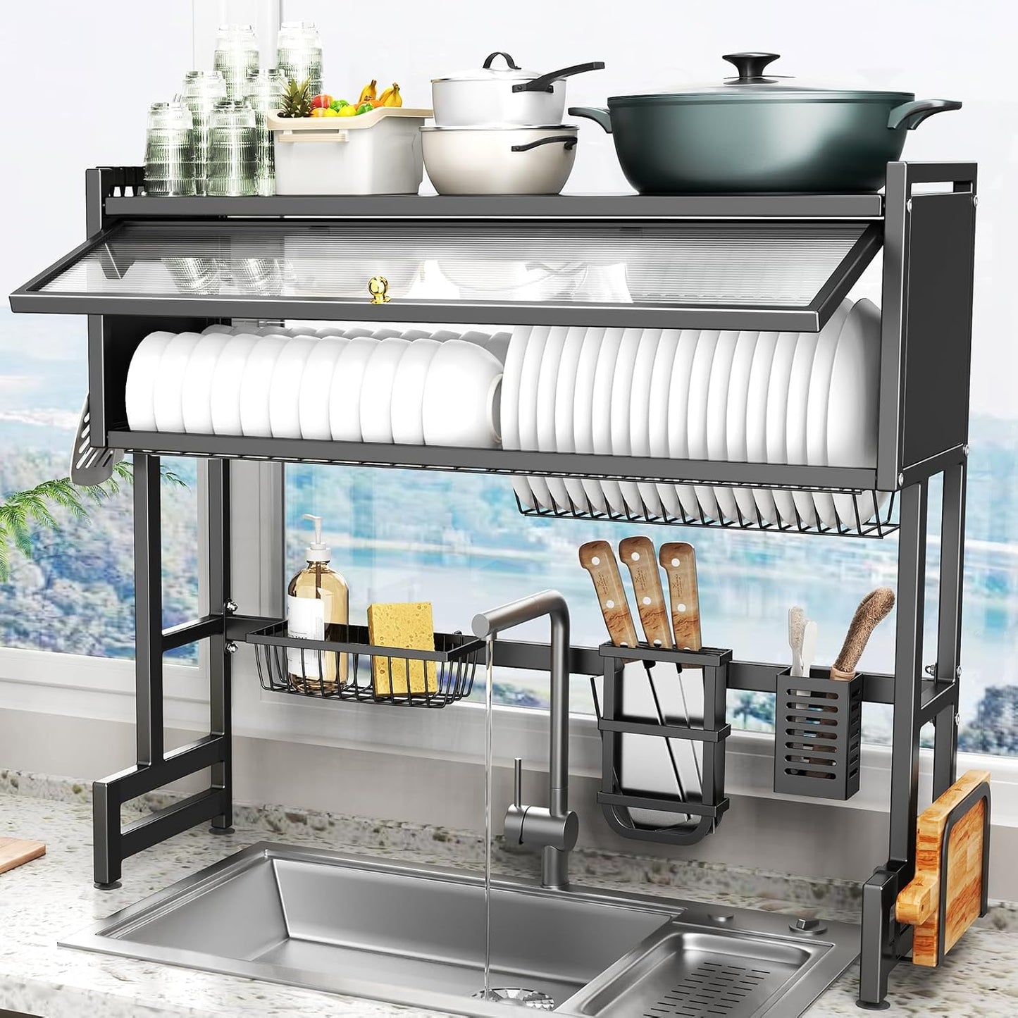 Over The Sink Dish Drying Rack