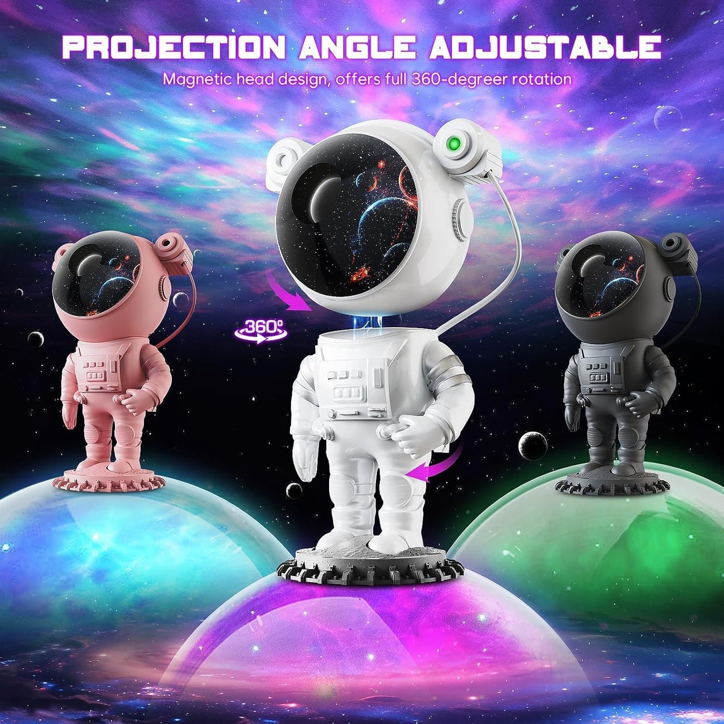 Astronaut Galaxy Projector Night Light