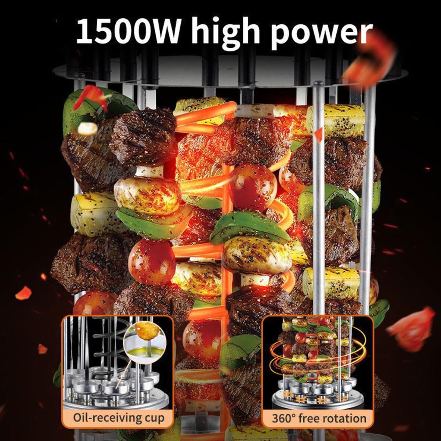Vertical Electric BBQ Grill