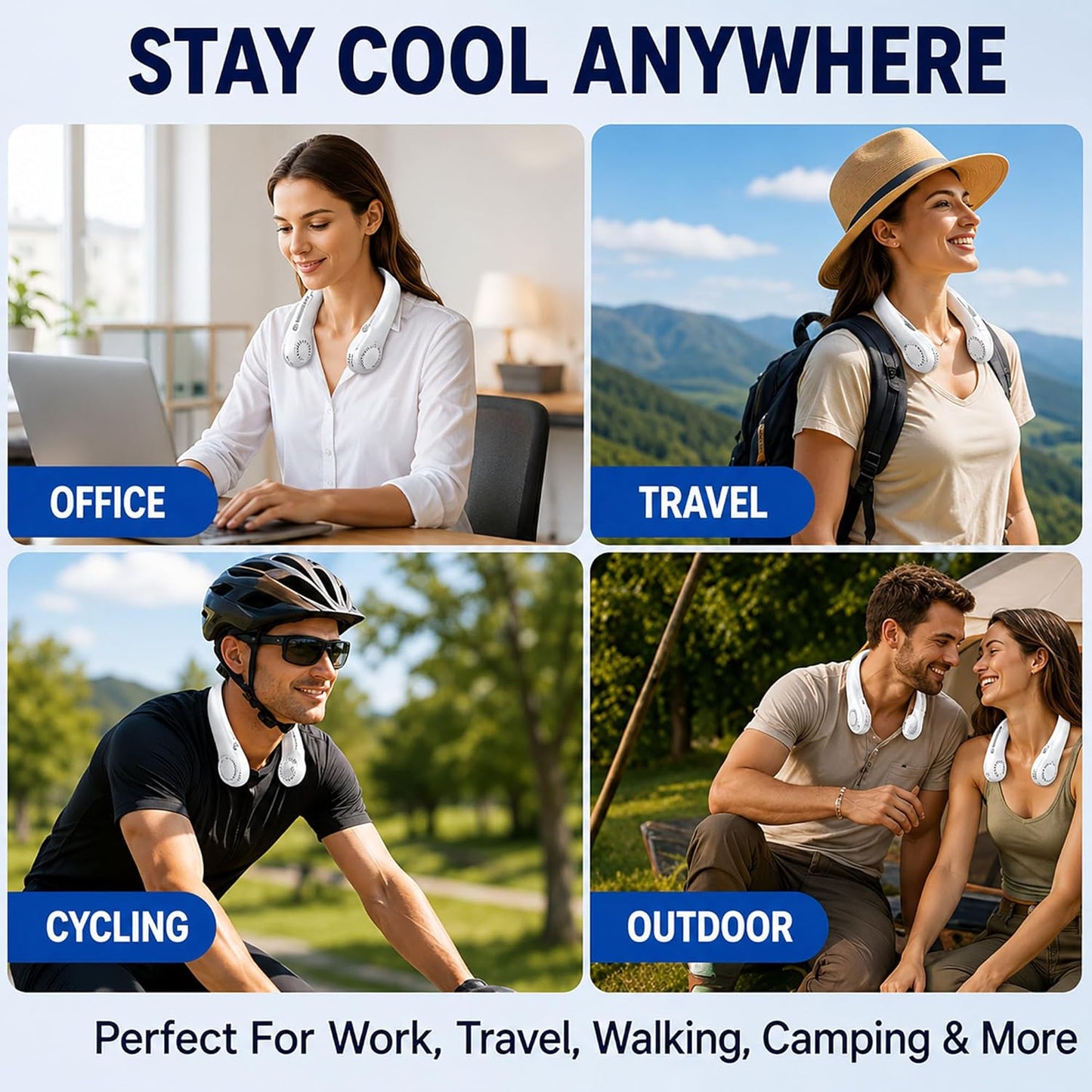 Portable AC Neck Fan