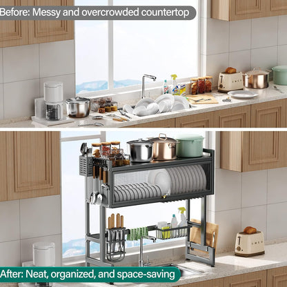 Over The Sink Dish Drying Rack
