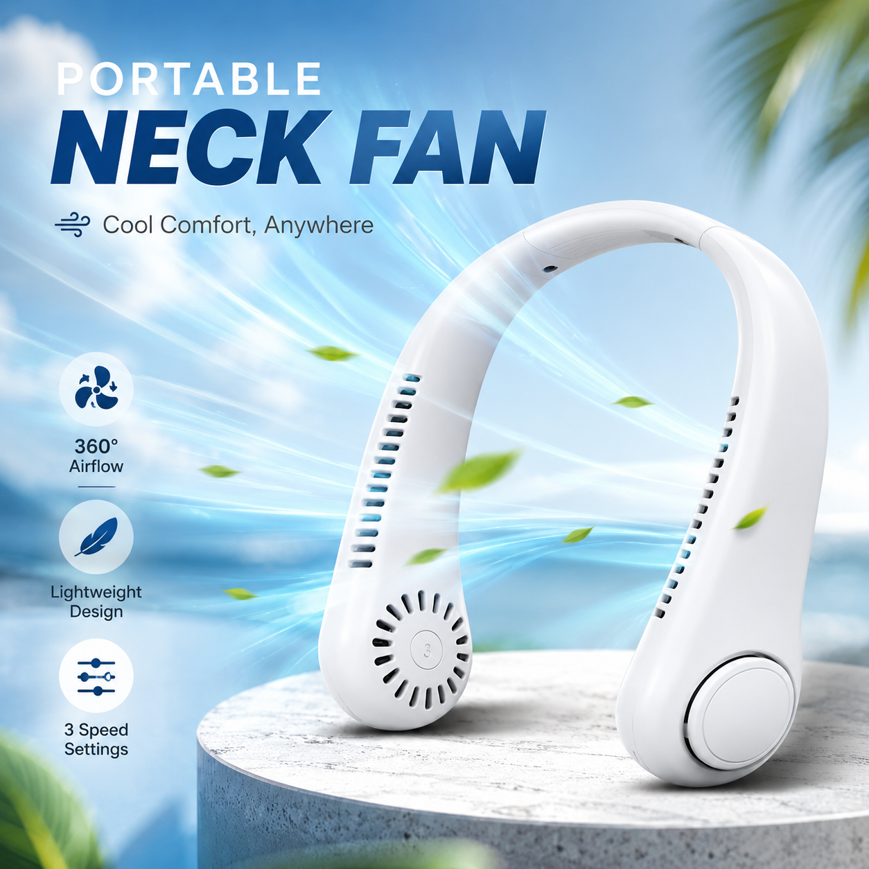 Portable AC Neck Fan