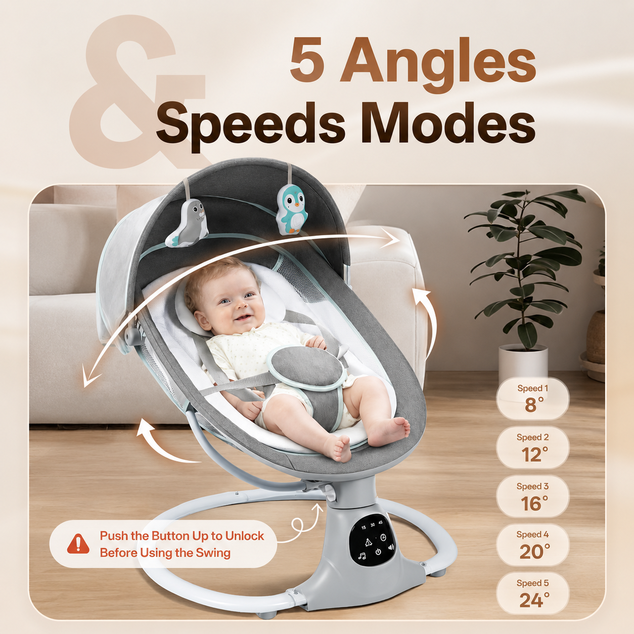 Electric Baby Swing Rocker