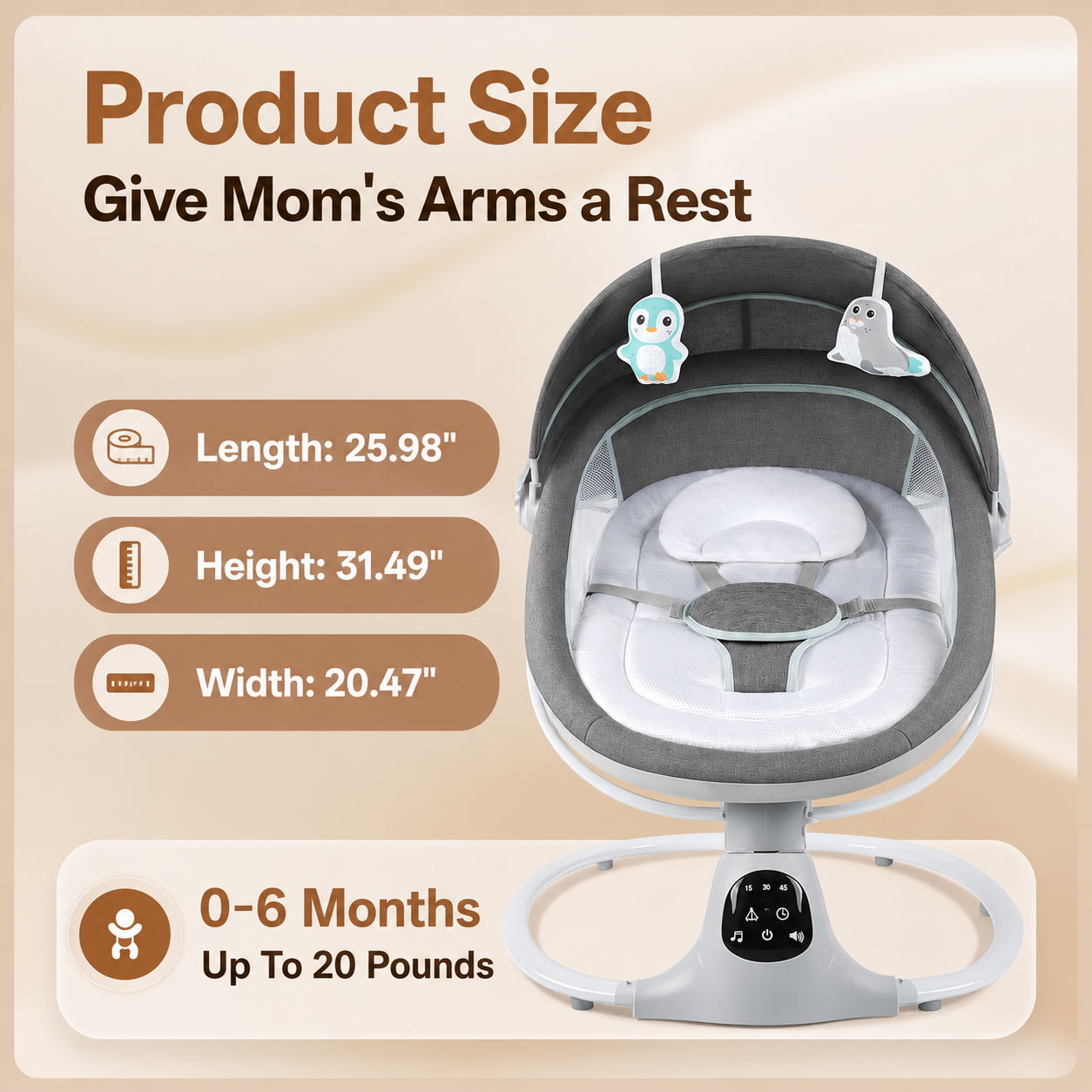 Electric Baby Swing Rocker