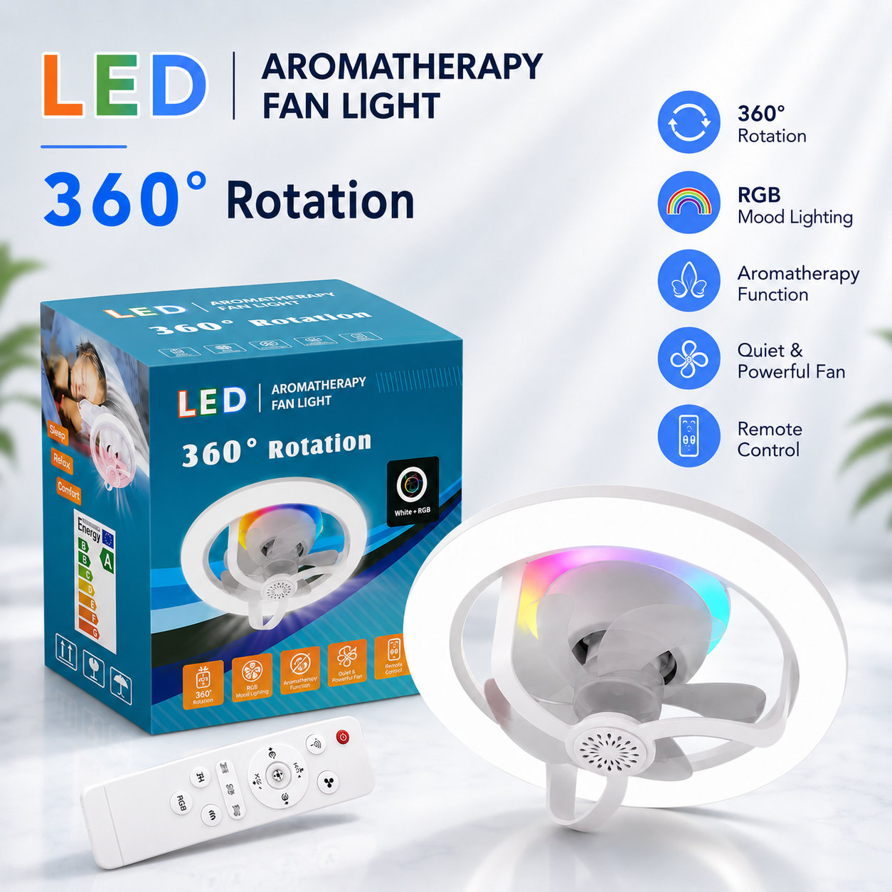 Lumifan - Aromatherapy Ceiling Light Fan