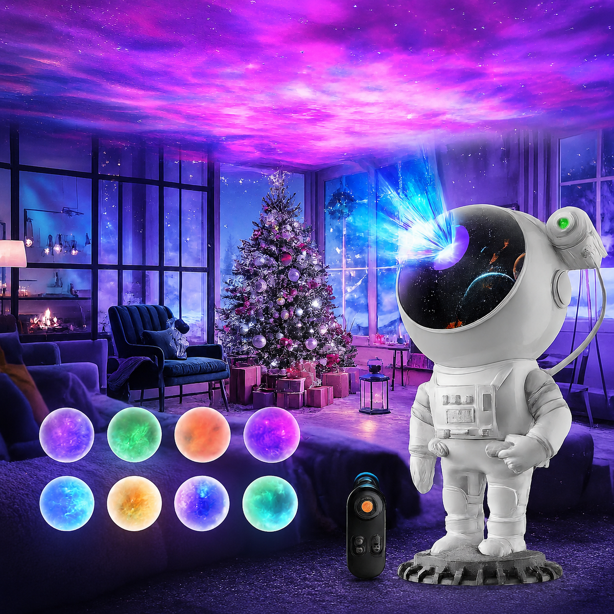 Astronaut Galaxy Projector Night Light