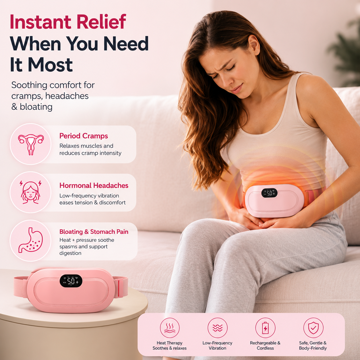 Cramp Relief Belt With Massage