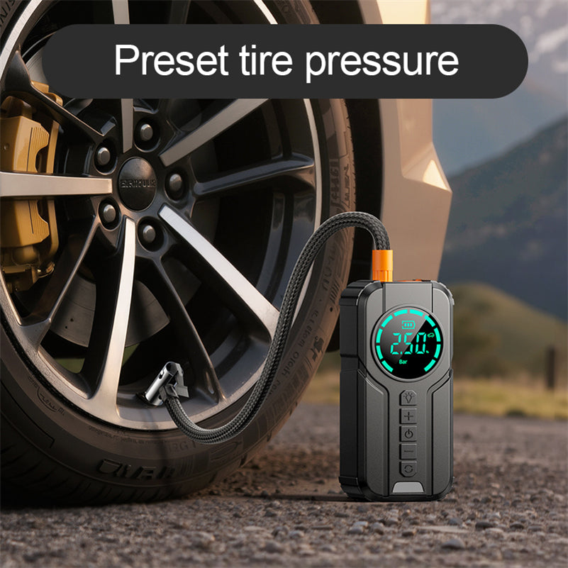 RoadHero Pro | Tire Inflator with Light, Jump Starter & Phone Charger