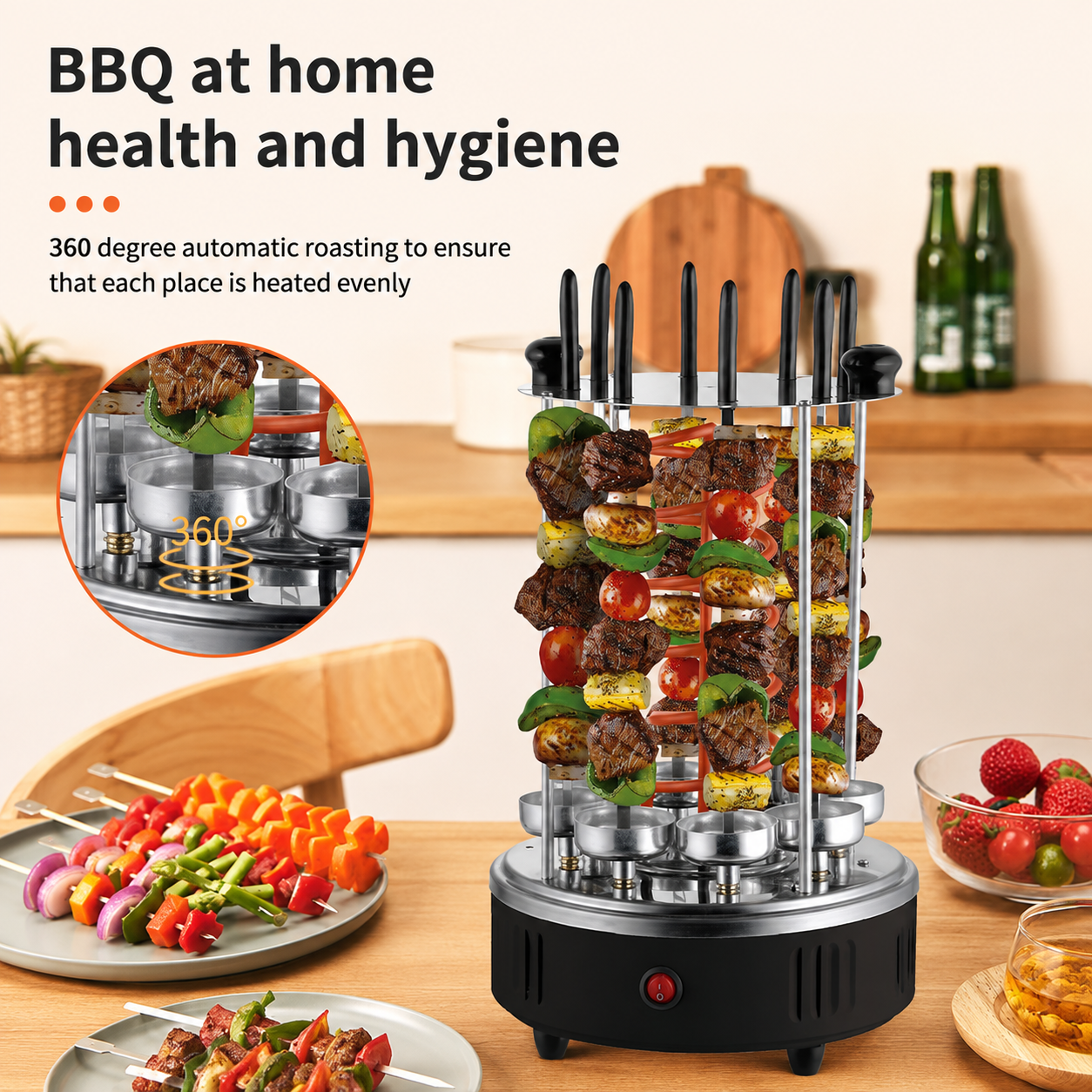 Vertical Electric BBQ Grill