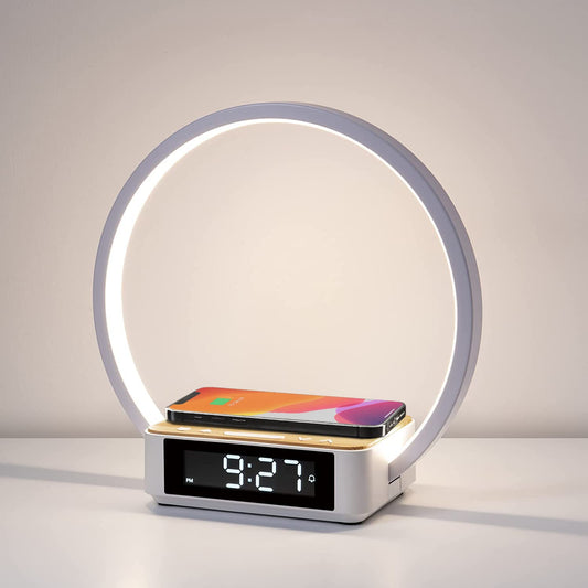 LumiRise™ – Sunrise Alarm Clock with Wireless Charging