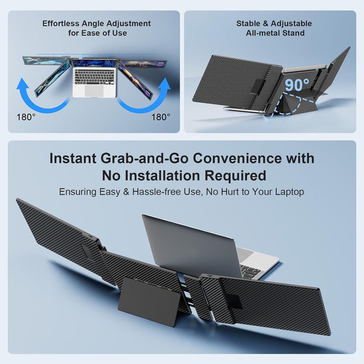 TriFoldView Pro - Portable Screen Extender