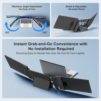 TriFoldView Pro - Portable Screen Extender